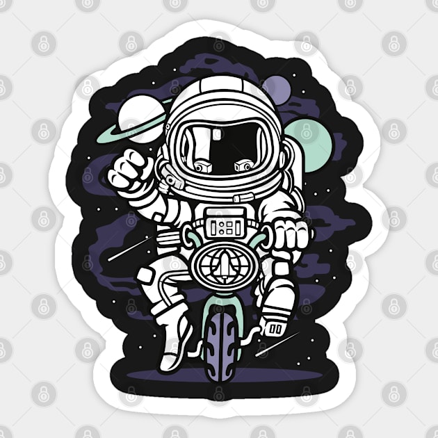 Space bike Sticker by PaunLiviu